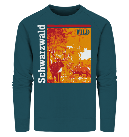 Schwarzwald Wild Hirsch | Bio Sweatshirt Organic