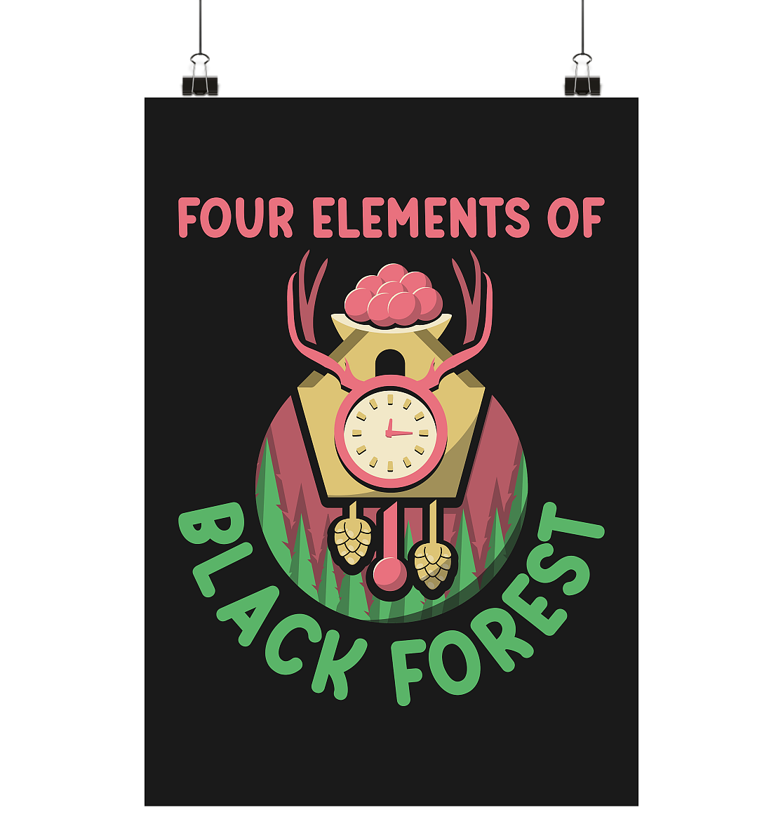 Four Elements Of Black Forest | Poster DIN A1 (hoch)