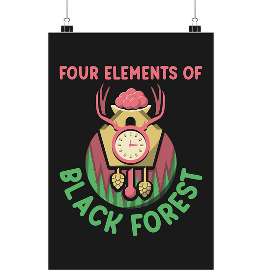 Four Elements Of Black Forest | Poster DIN A1 (hoch)