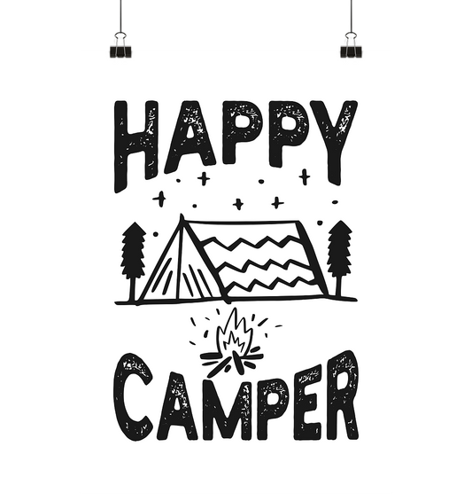 Happy Camper | Poster DIN A4