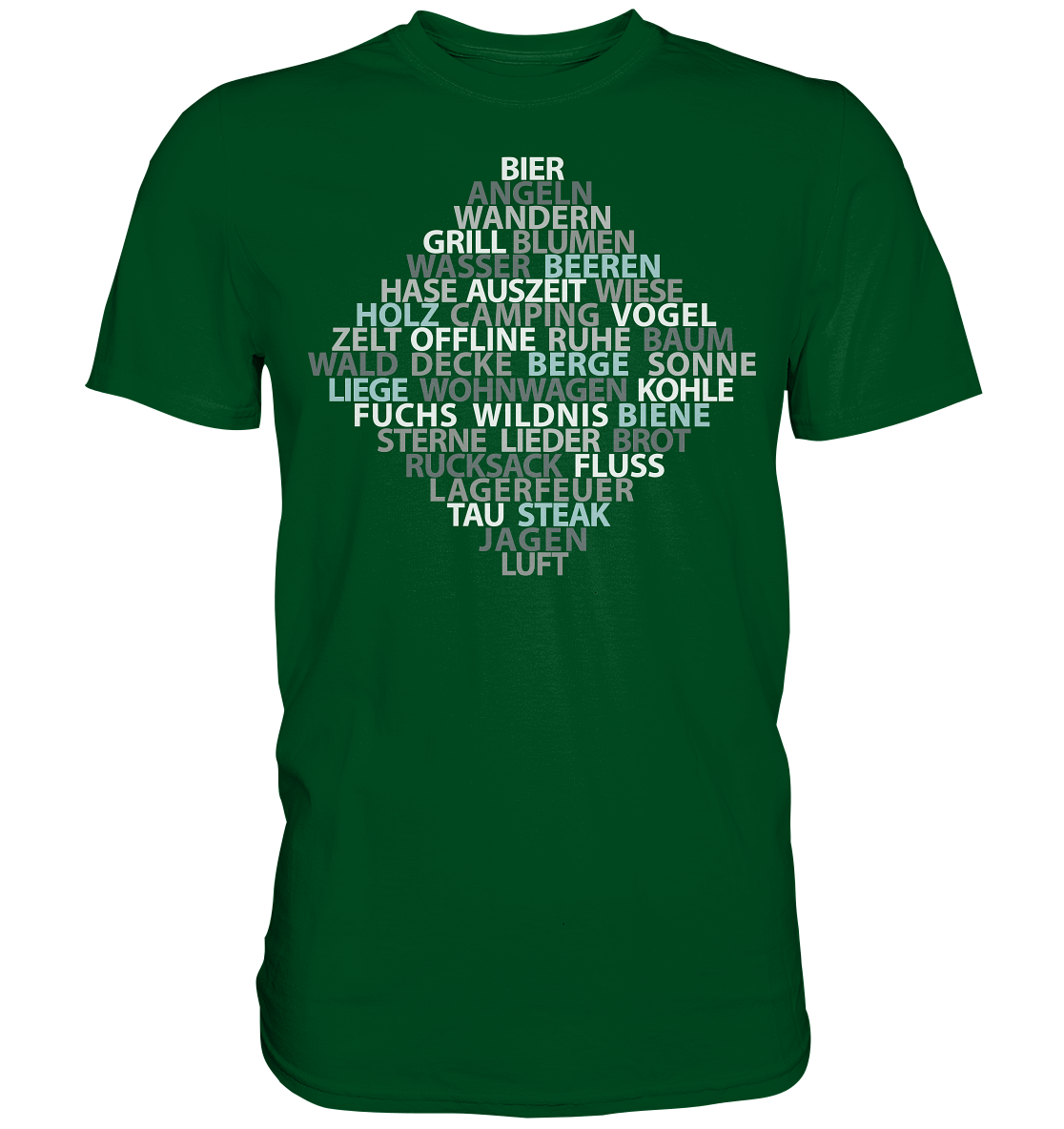 Wortsalat der Natur | Unisex Premium T-Shirt