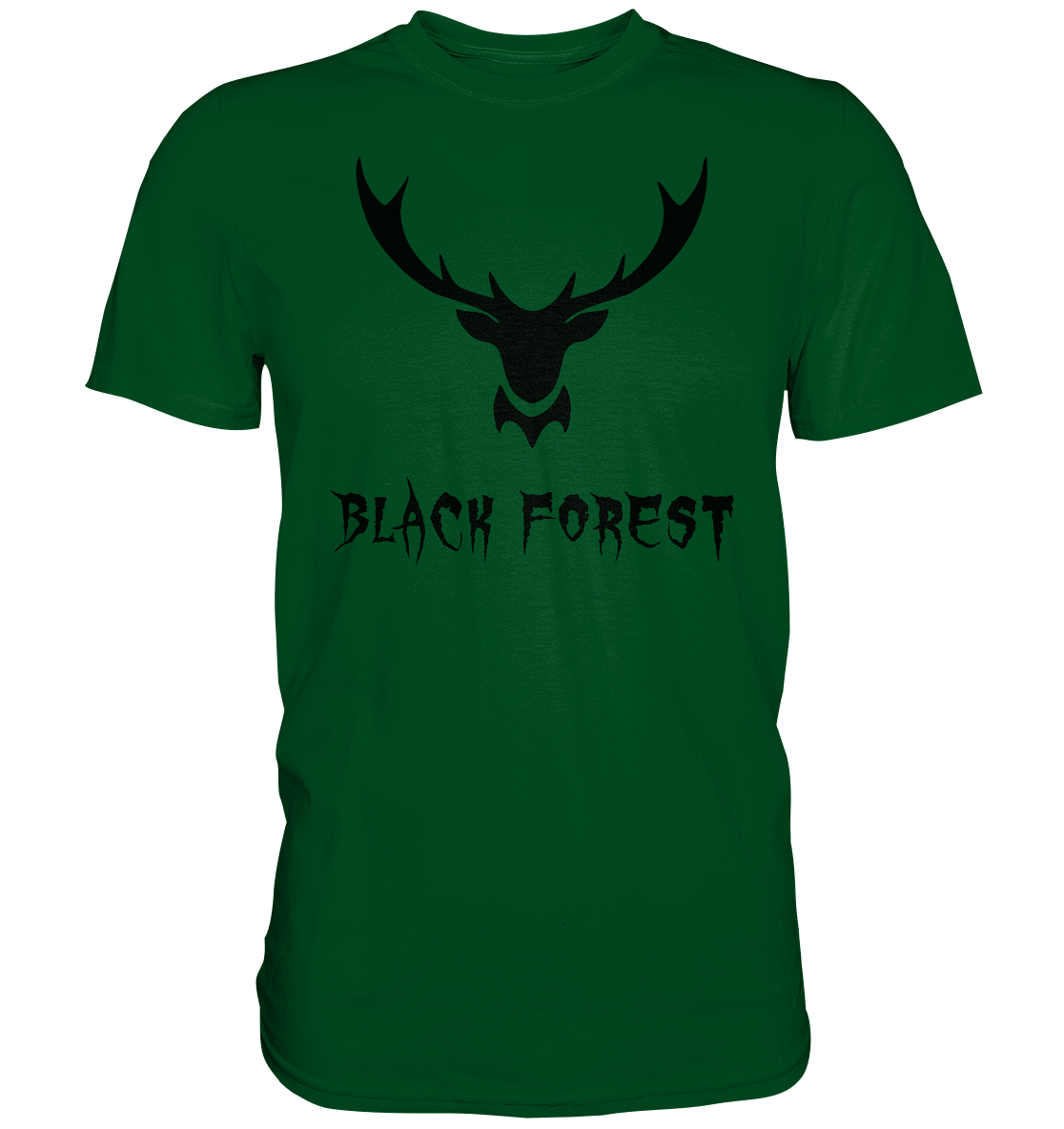 Black Forest Hirschgeweih Metal | Organic T-Shirt