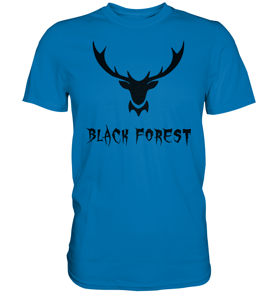 Black Forest Hirschgeweih Metal | Organic T-Shirt