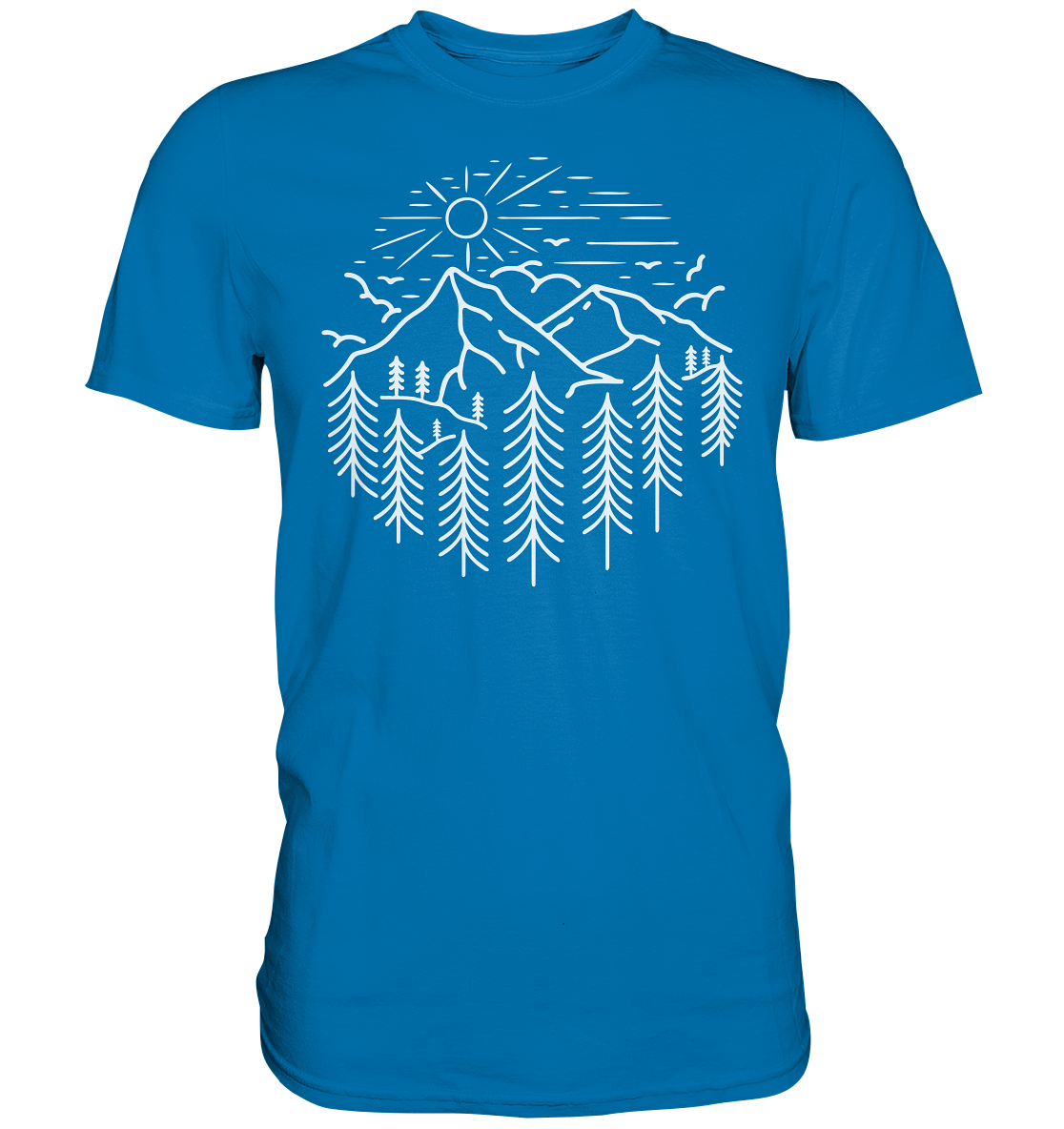Berge Wald Sonne | Organic T-Shirt