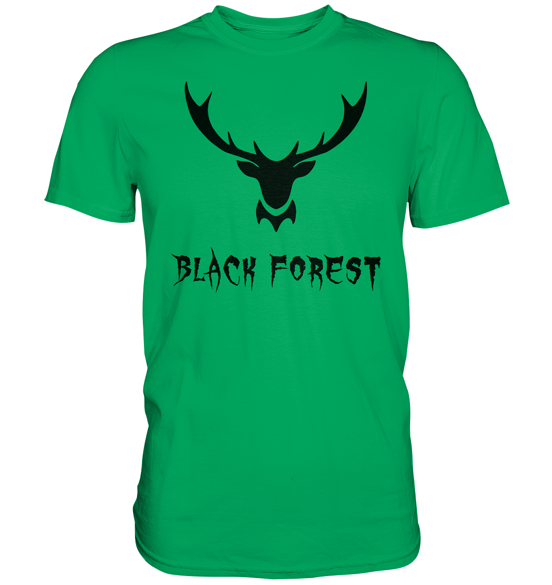Black Forest Hirschgeweih Metal | Organic T-Shirt
