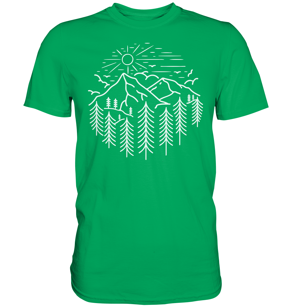 Berge Wald Sonne | Organic T-Shirt