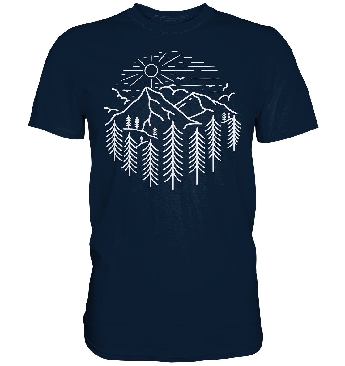 Berge Wald Sonne | Organic T-Shirt