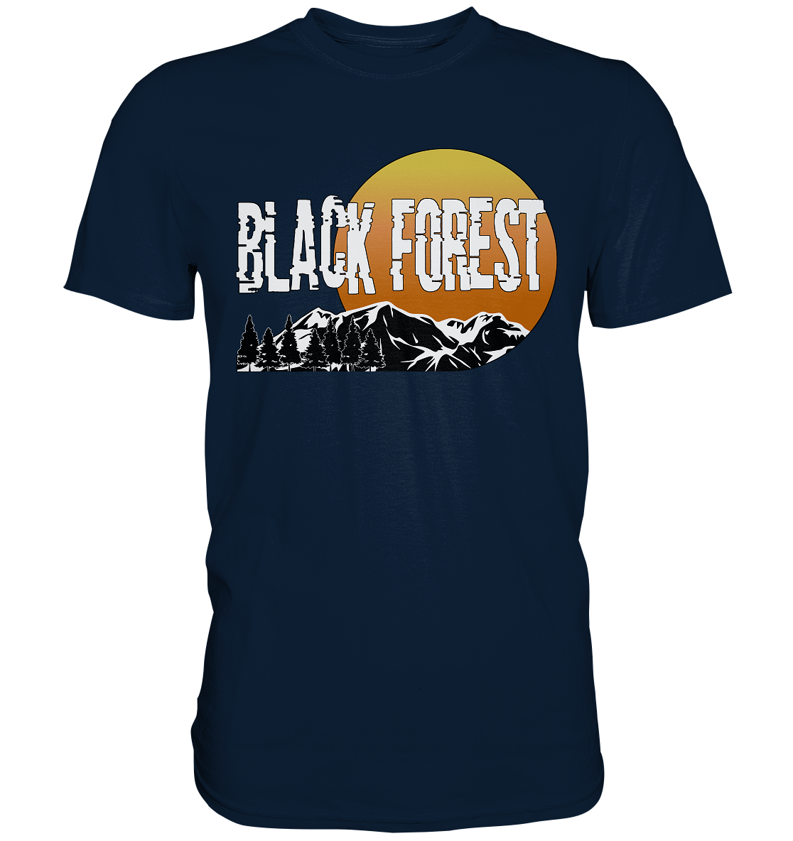 Black Forest Sonnenuntergang | Unisex Premium T-Shirt