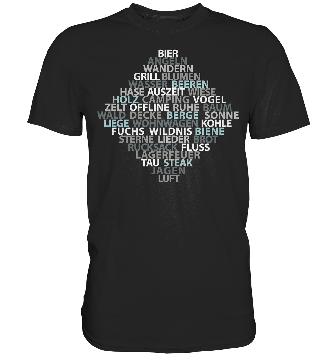Wortsalat der Natur | Unisex Premium T-Shirt