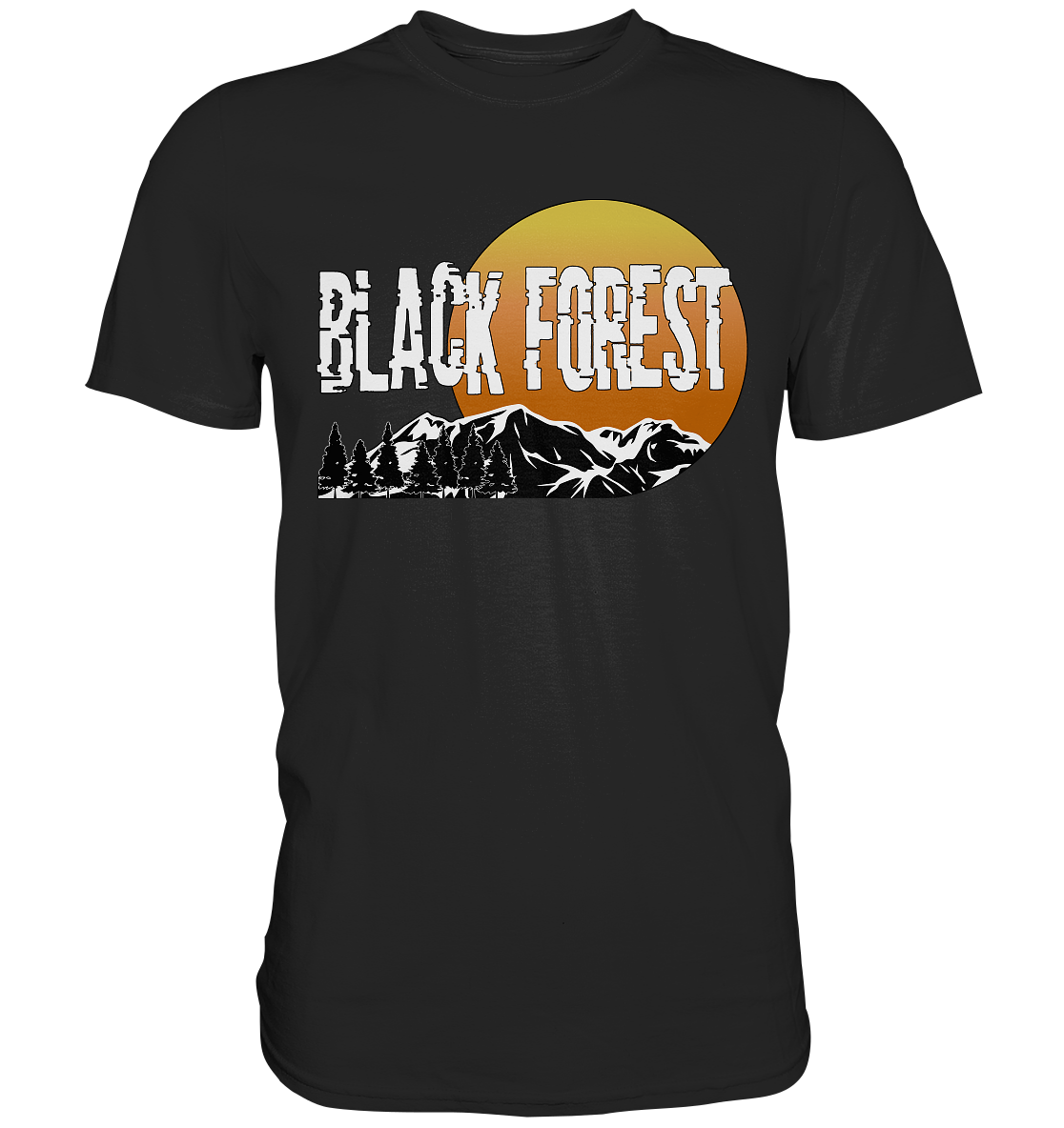 Black Forest Sonnenuntergang | Unisex Premium T-Shirt