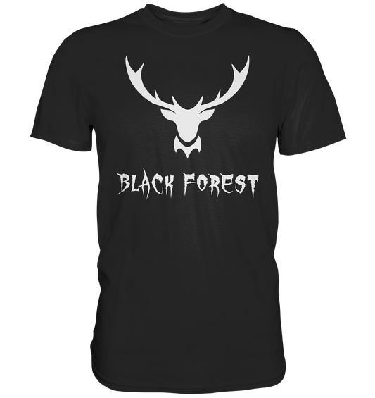 Black Forest Hirschgeweih Metal | Organic T-Shirt