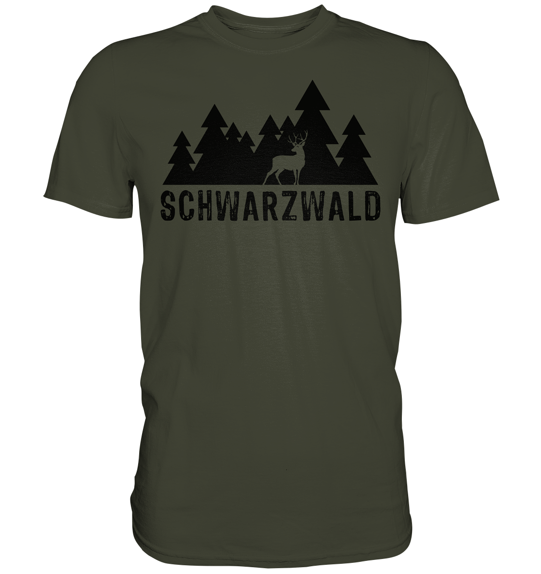 Schwarzwald Hirsch | Premium T-Shirt