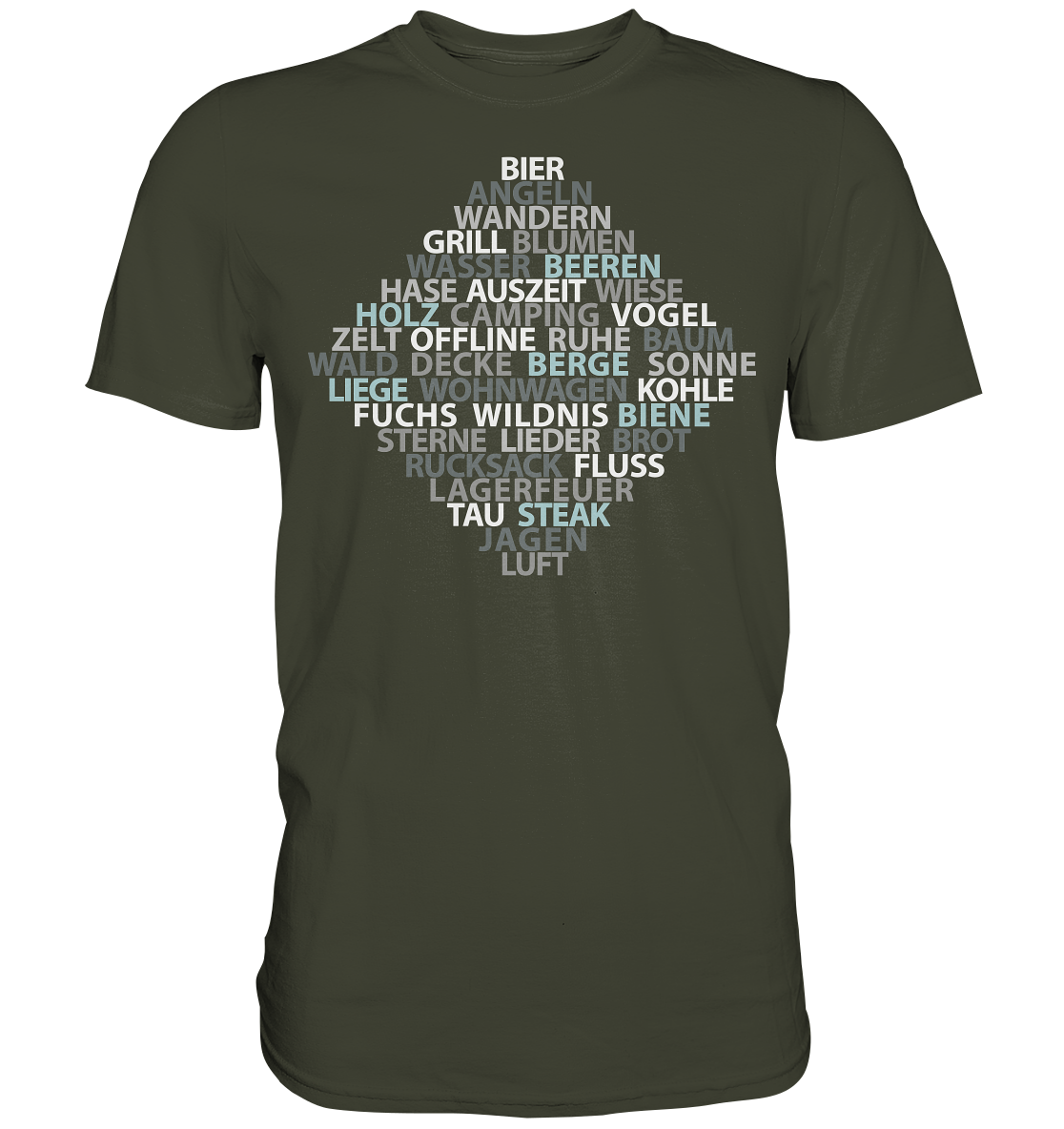 Wortsalat der Natur | Unisex Premium T-Shirt
