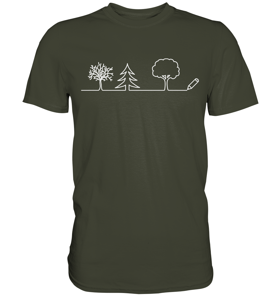 Bäume zeichnen | Organic T-Shirt