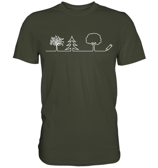 Bäume zeichnen | Organic T-Shirt