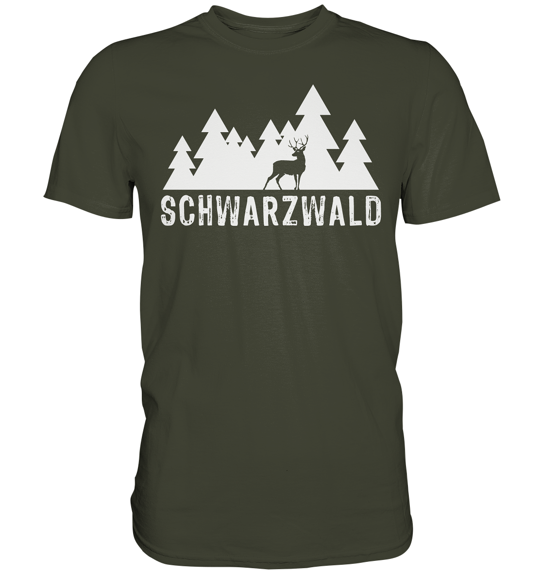 Schwarzwald Hirsch | Premium T-Shirt
