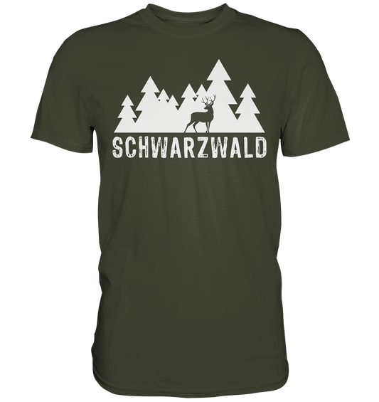 Schwarzwald Hirsch | Premium T-Shirt