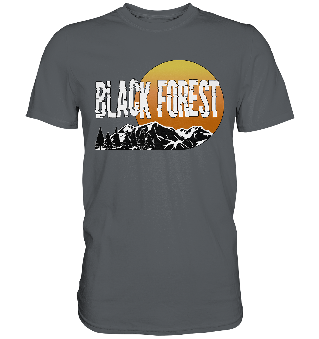 Black Forest Sonnenuntergang | Unisex Premium T-Shirt