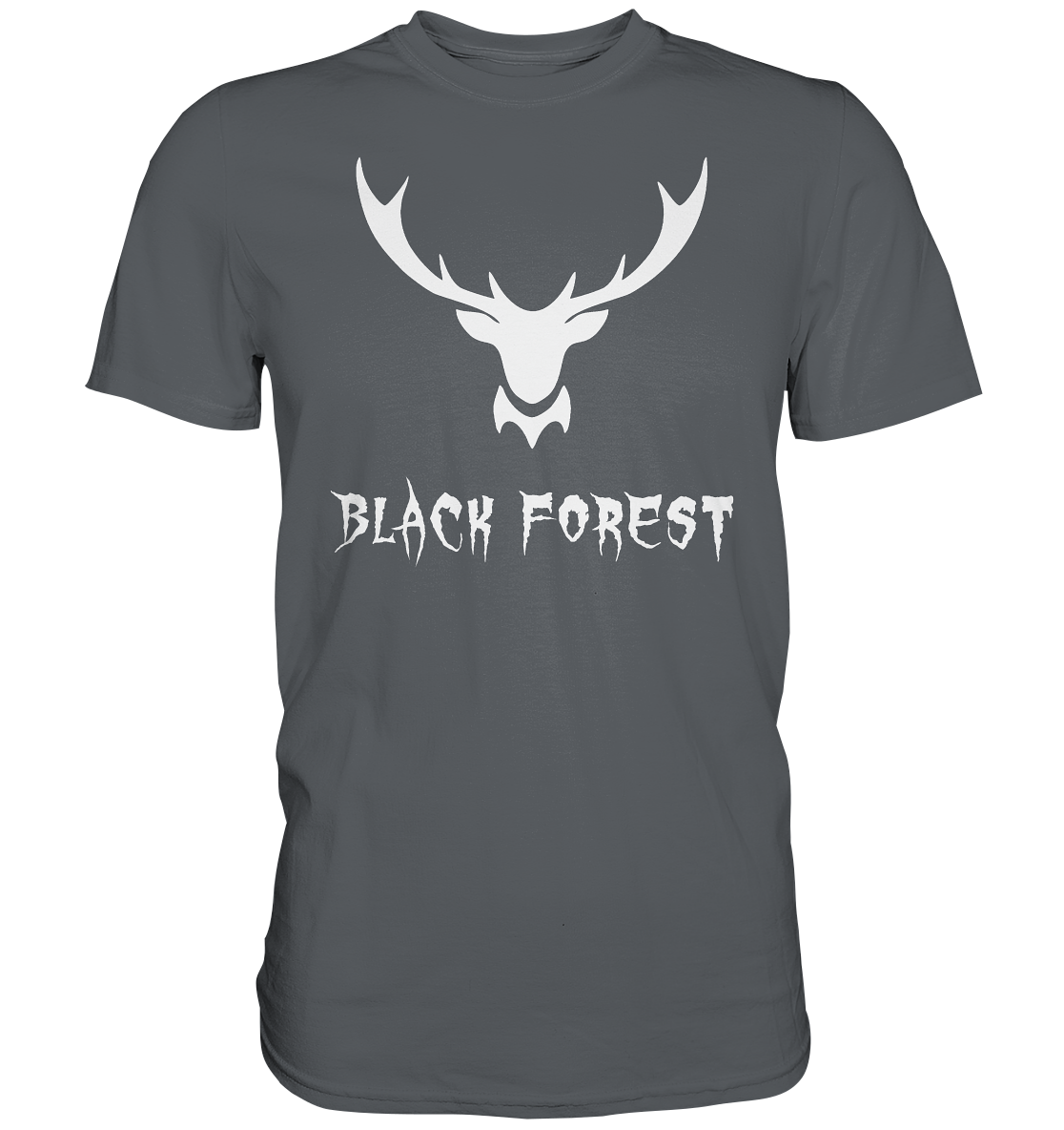 Black Forest Hirschgeweih Metal | Organic T-Shirt