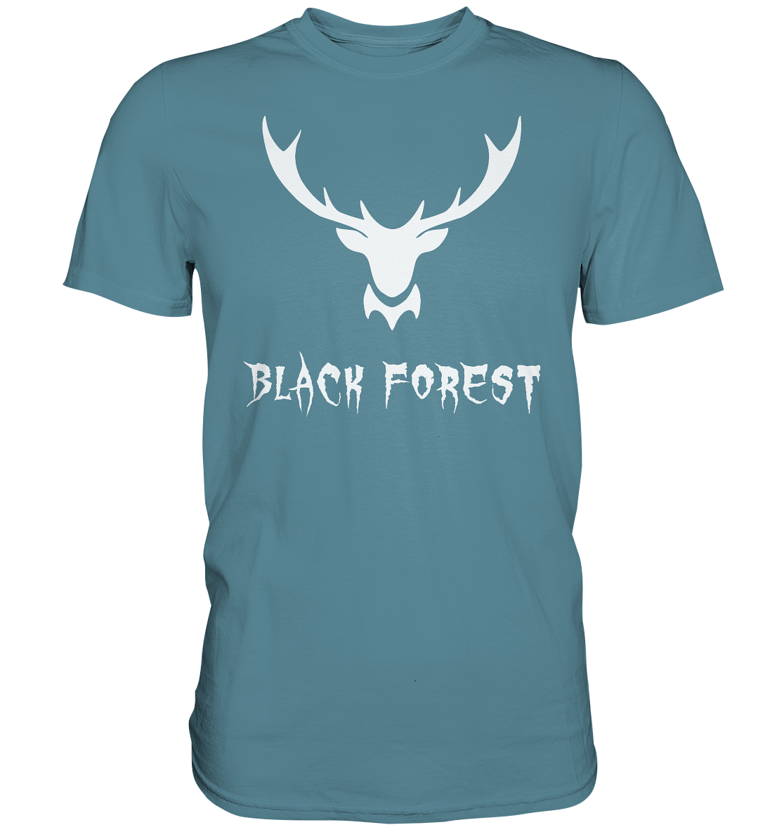 Black Forest Hirschgeweih Metal | Organic T-Shirt