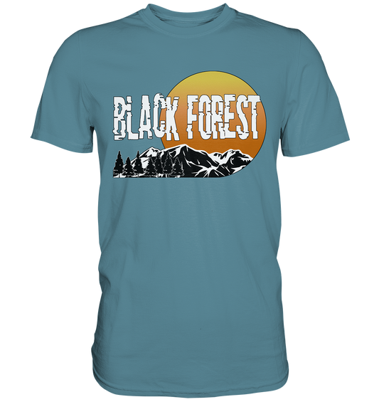 Black Forest Sonnenuntergang | Unisex Premium T-Shirt