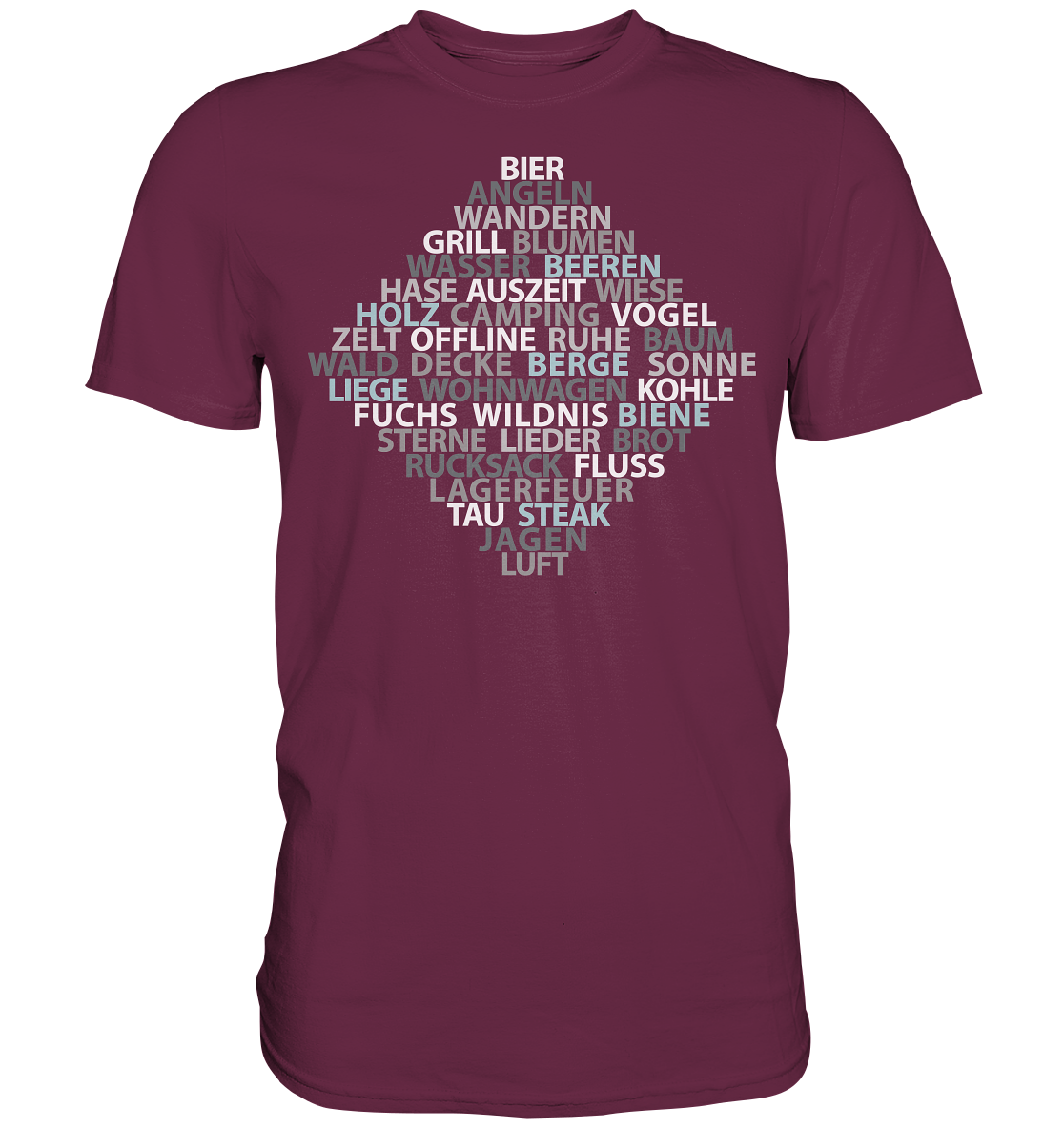 Wortsalat der Natur | Unisex Premium T-Shirt