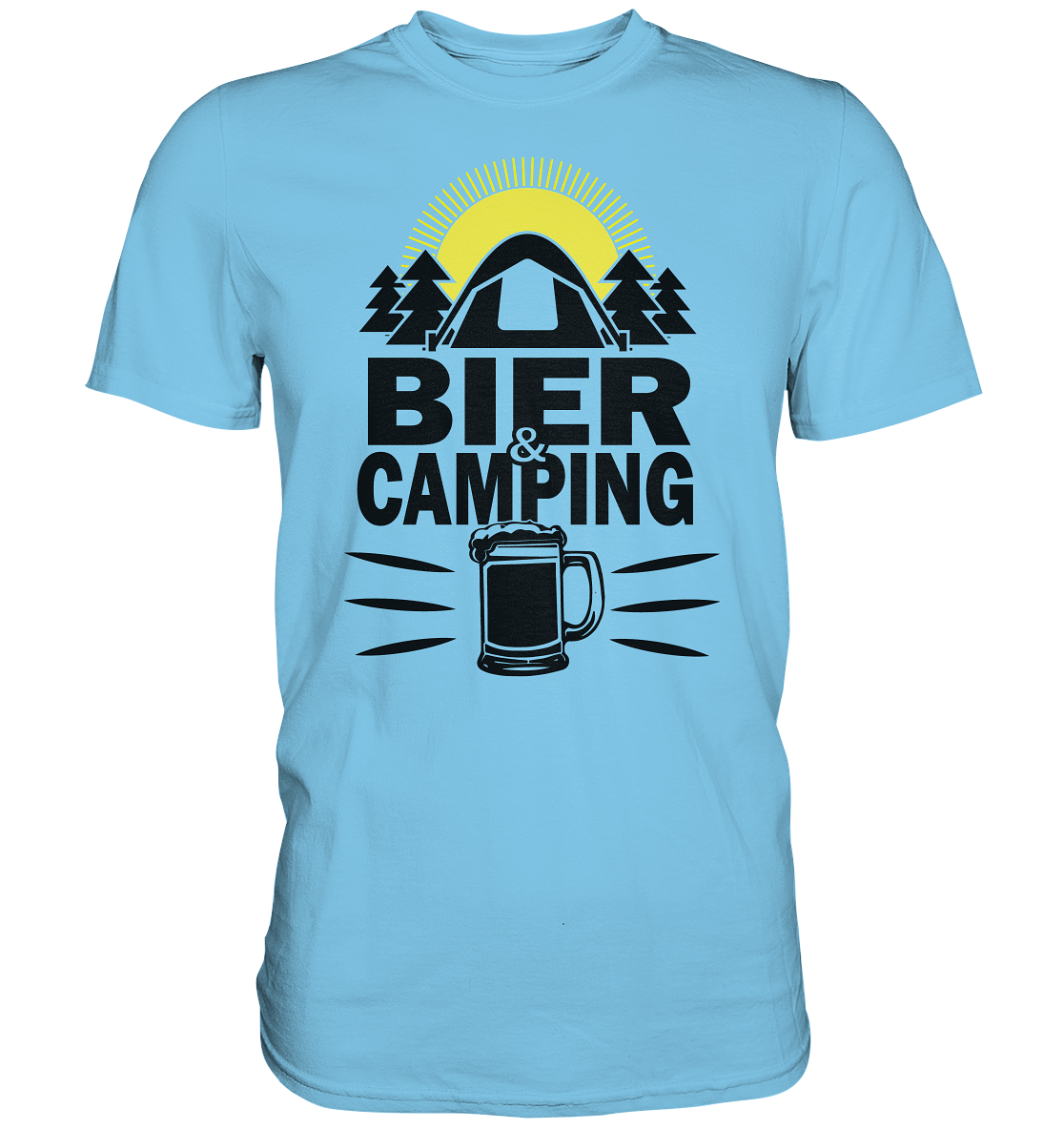 Bier & Camping | Unisex Premium T-Shirt - Premium Shirt