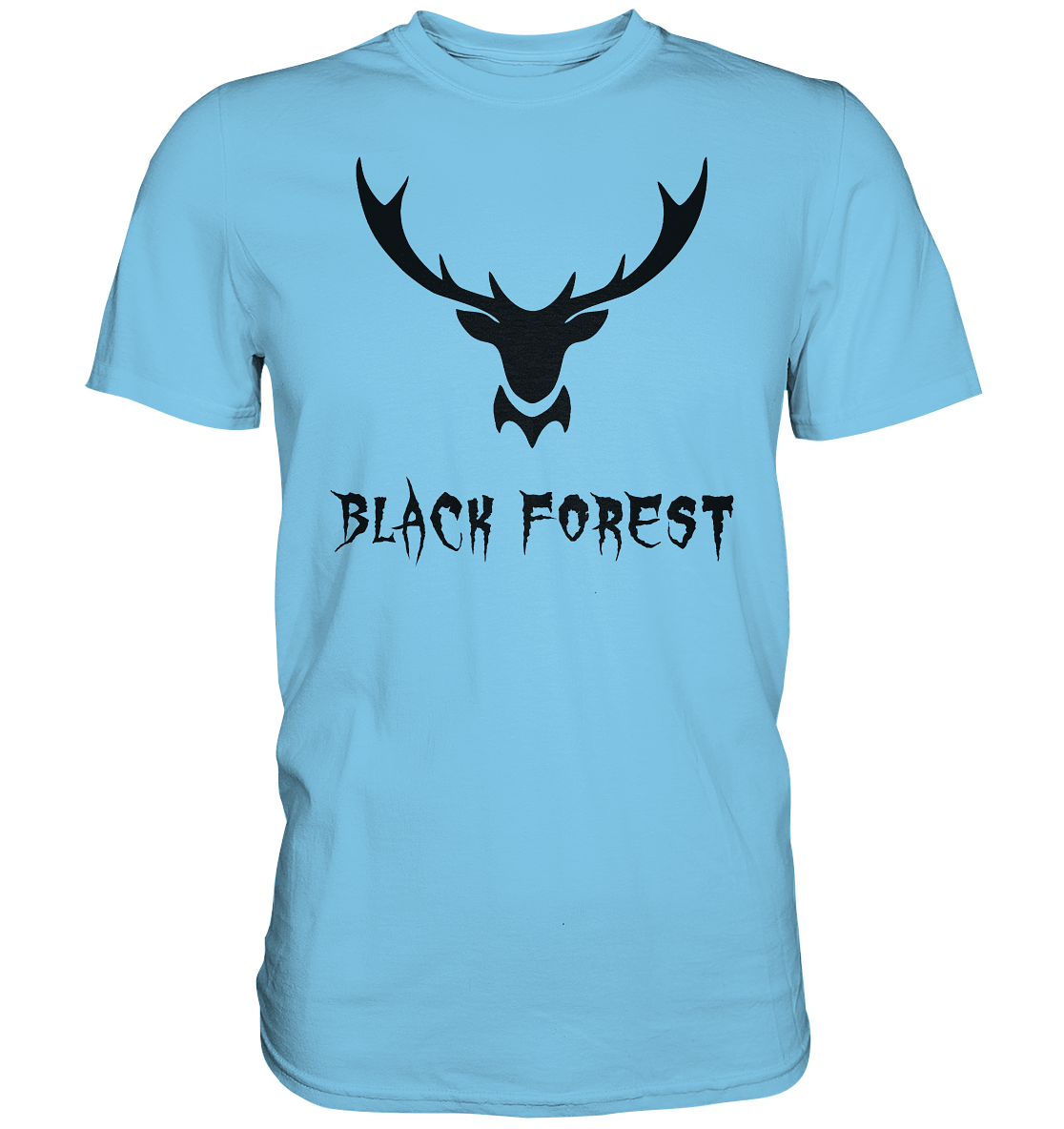 Black Forest Hirschgeweih Metal | Organic T-Shirt