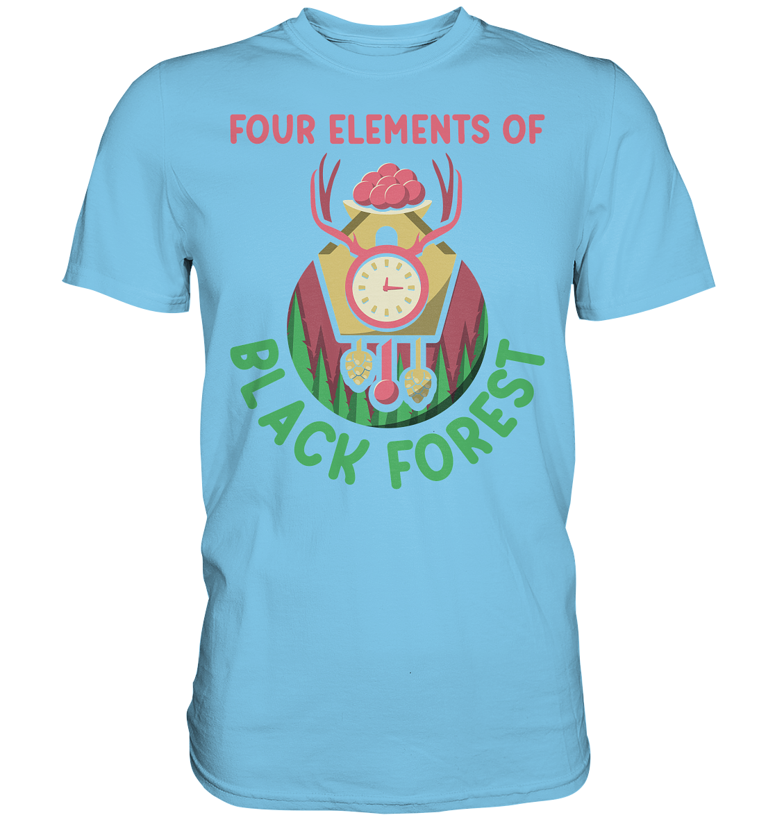 Four Elements Of Black Forest | Unisex Premium T-Shirt
