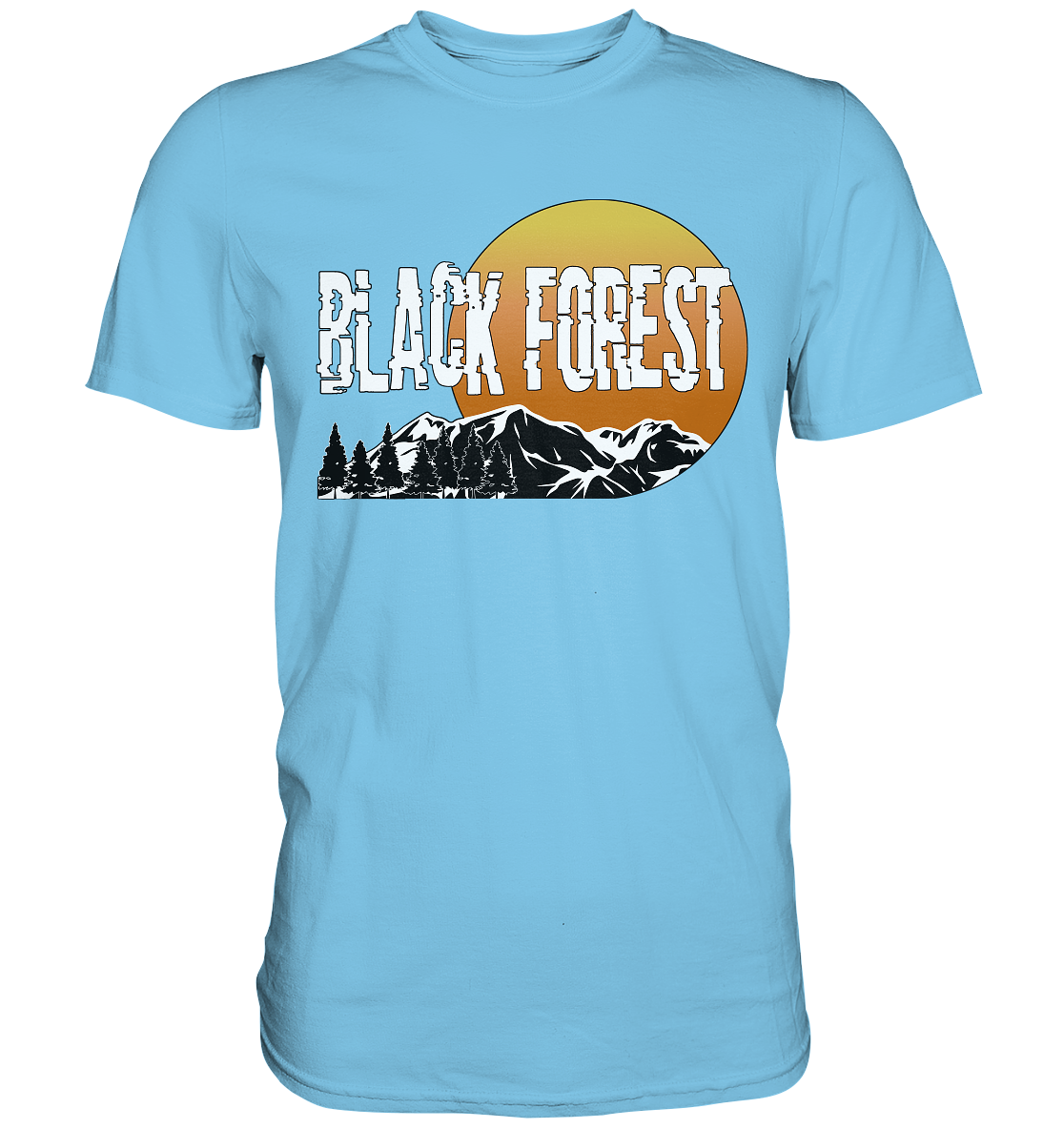 Black Forest Sonnenuntergang | Unisex Premium T-Shirt