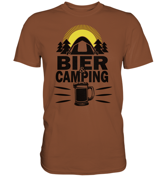 Bier & Camping | Unisex Premium T-Shirt - Premium Shirt