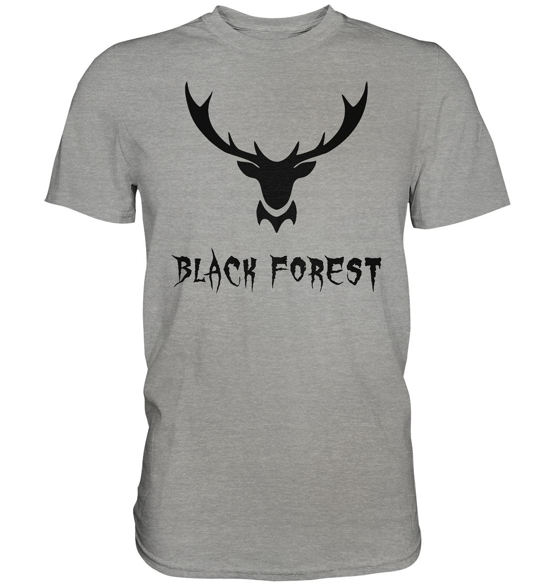 Black Forest Hirschgeweih Metal | Organic T-Shirt
