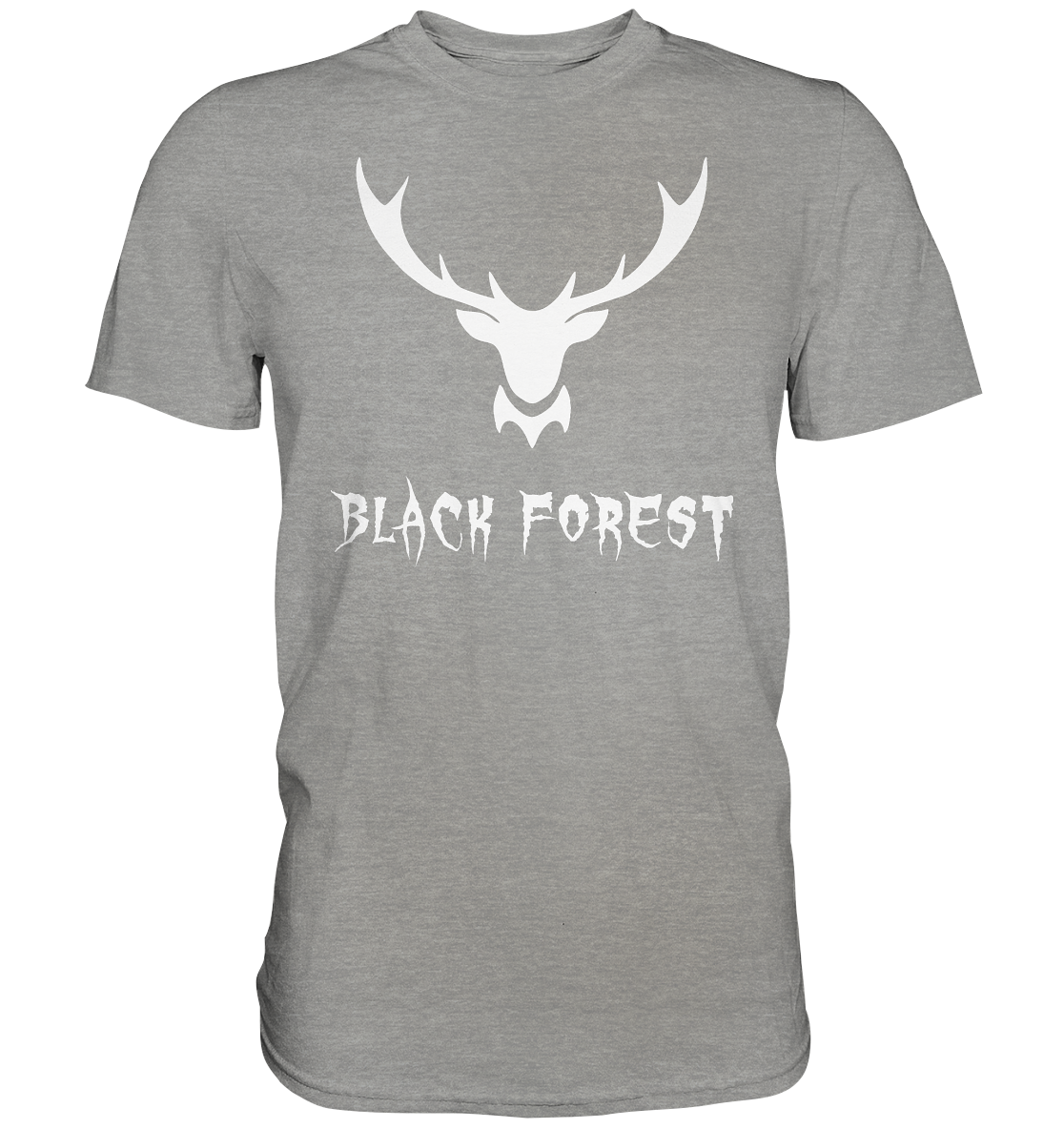 Black Forest Hirschgeweih Metal | Organic T-Shirt