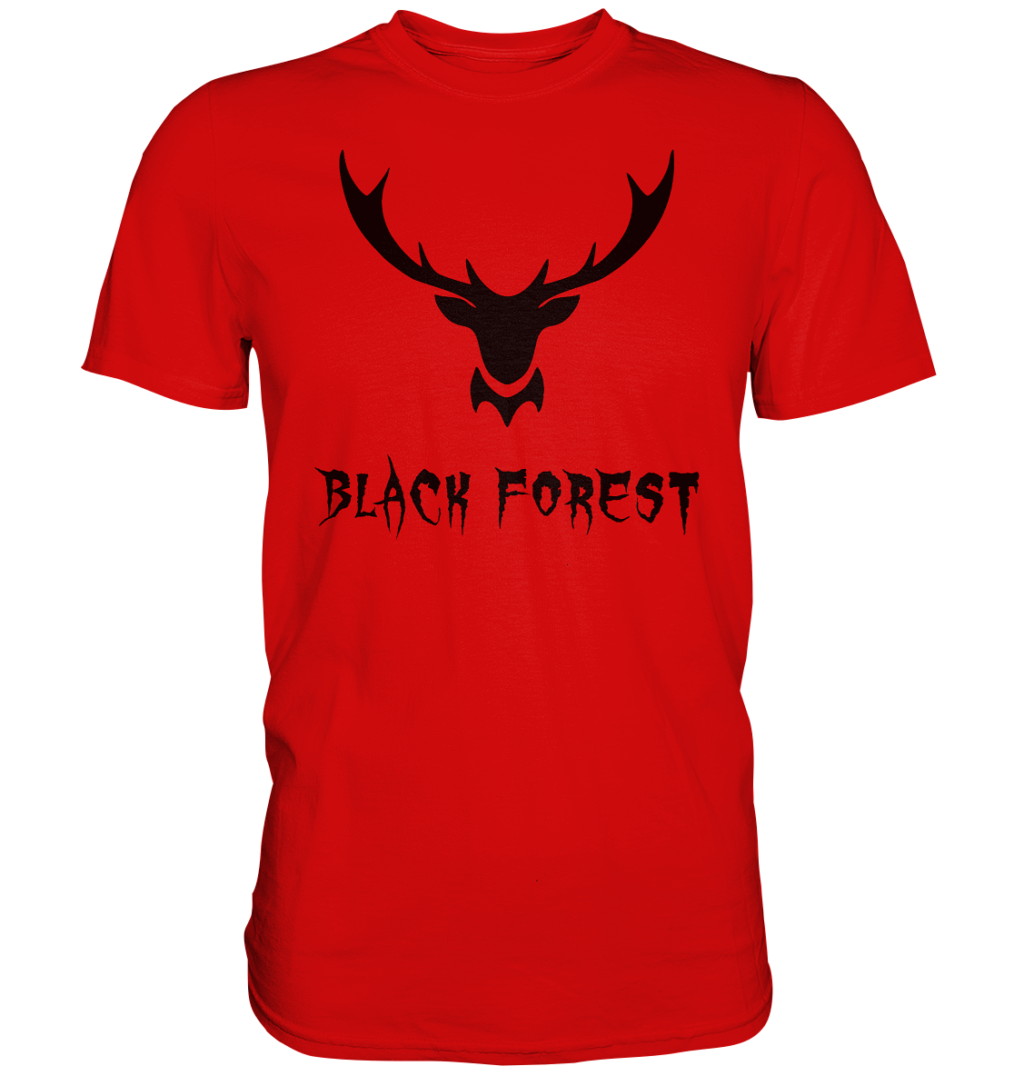 Black Forest Hirschgeweih Metal | Organic T-Shirt