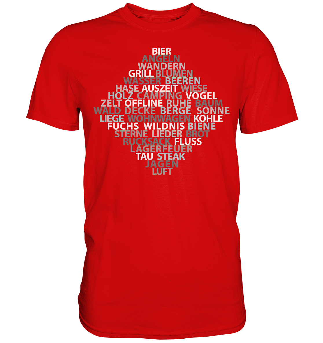 Wortsalat der Natur | Unisex Premium T-Shirt