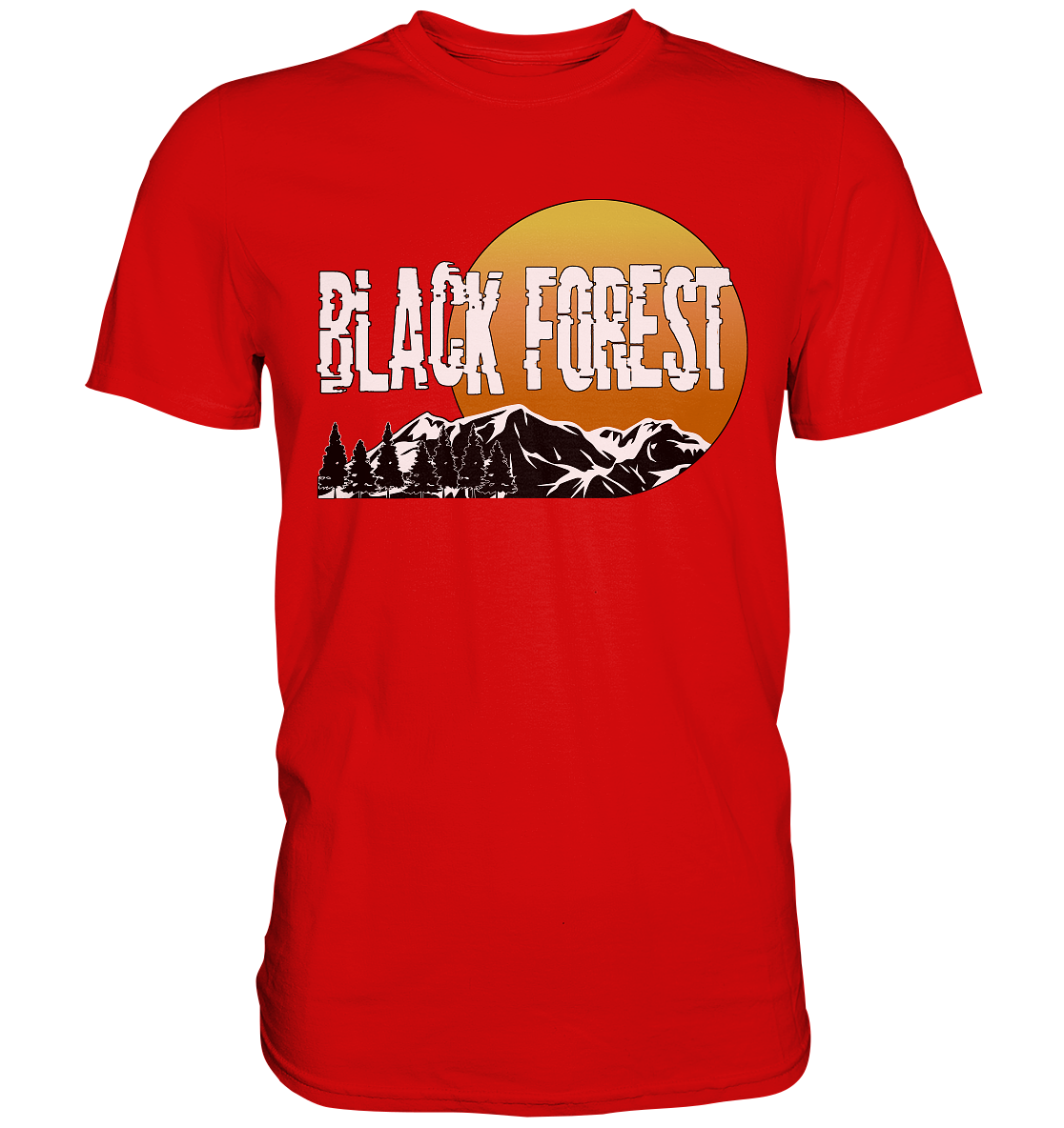 Black Forest Sonnenuntergang | Unisex Premium T-Shirt