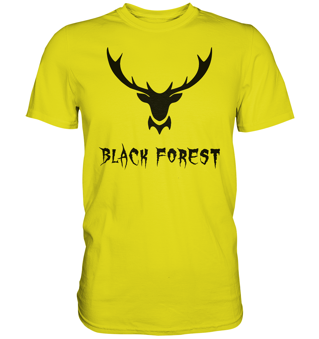 Black Forest Hirschgeweih Metal | Organic T-Shirt