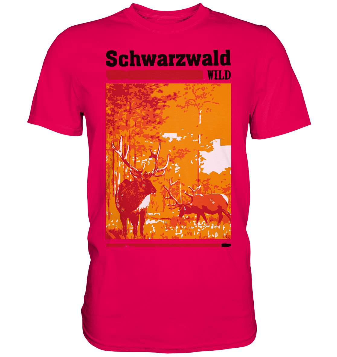 Schwarzwald Wild Hirsch | Unisex Premium T-Shirt