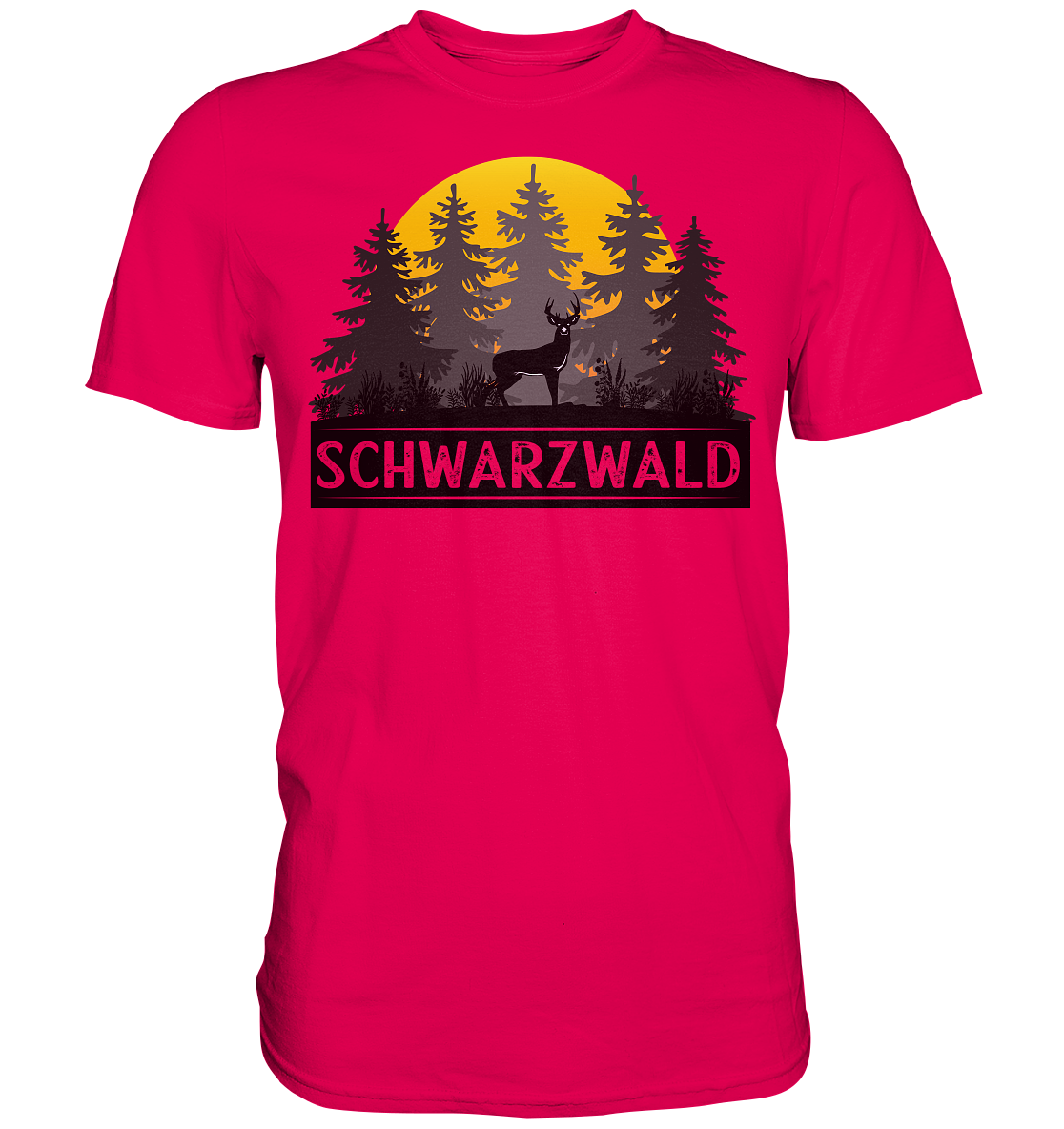 Schwarzwald Sonnenuntergang | Unisex Premium T-Shirt