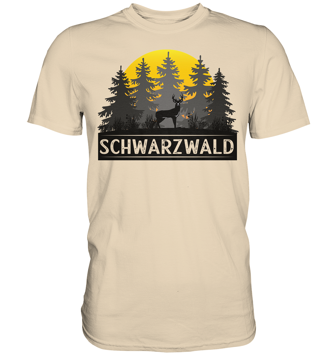 Schwarzwald Sonnenuntergang | Unisex Premium T-Shirt