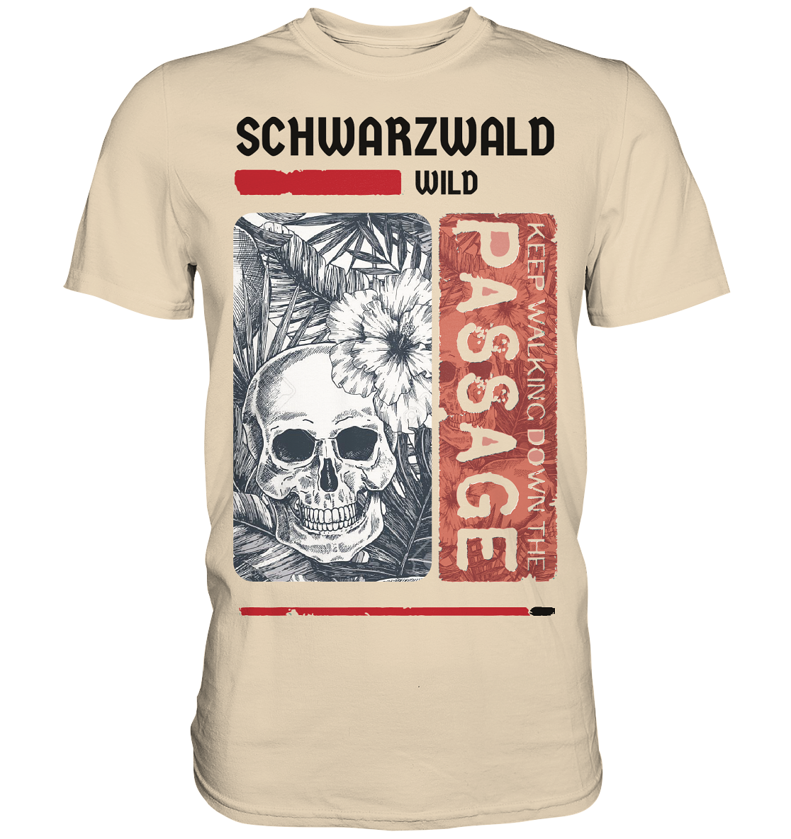 Schwarzwald Wild Passage Skull V2 | Unisex Premium T-Shirt