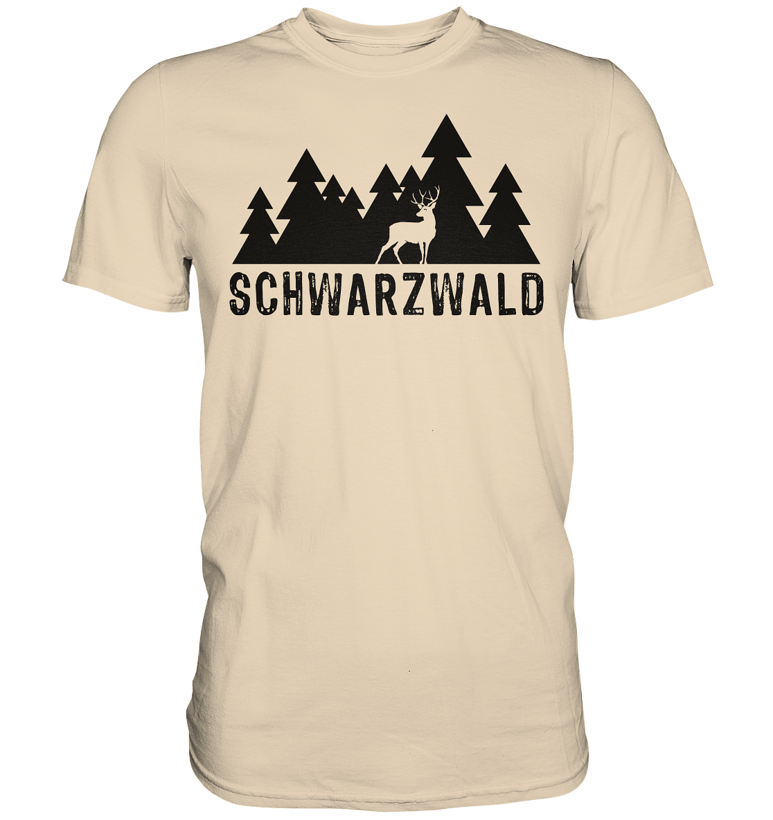 Schwarzwald Hirsch | Premium T-Shirt