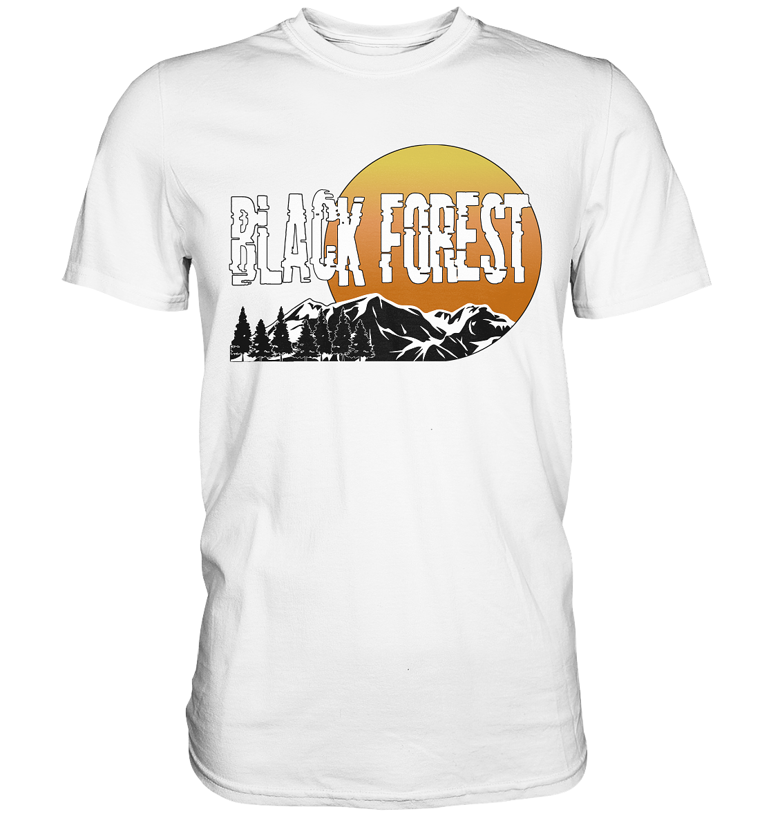 Black Forest Sonnenuntergang | Unisex Premium T-Shirt