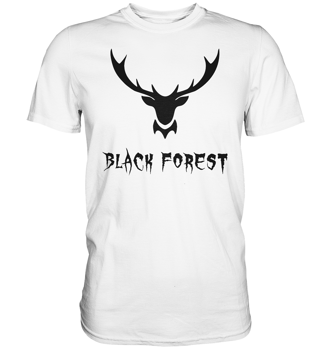 Black Forest Hirschgeweih Metal | Organic T-Shirt