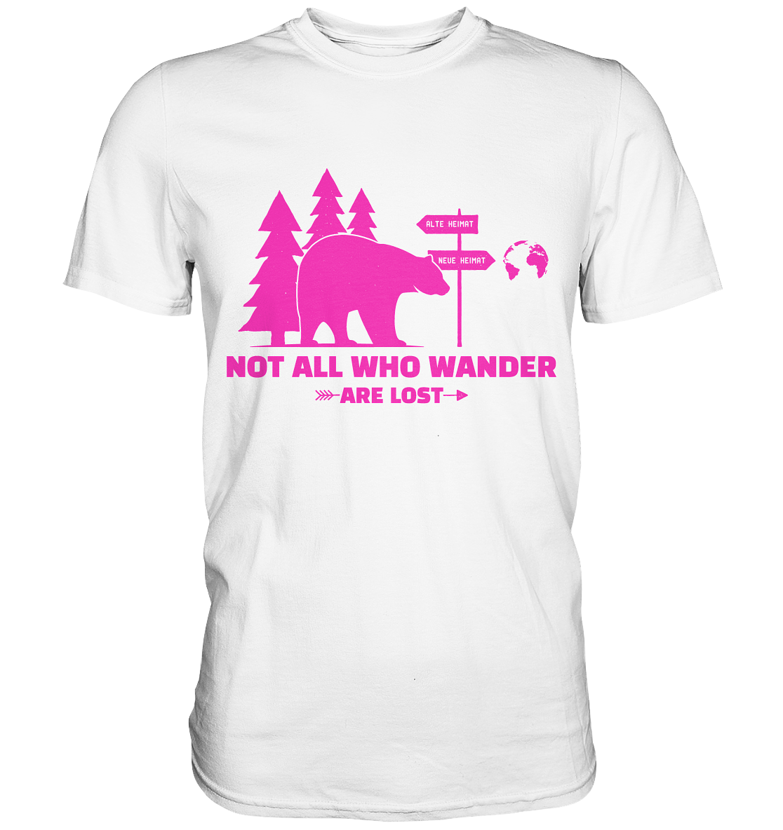 Wanderbär Pink | T-Shirts - Premium Shirt