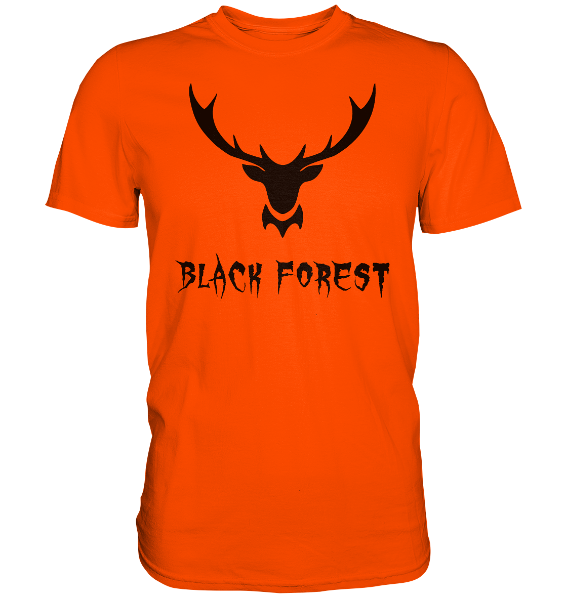 Black Forest Hirschgeweih Metal | Organic T-Shirt