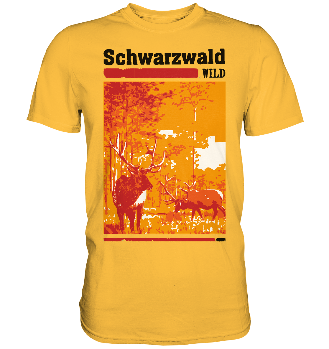 Schwarzwald Wild Hirsch | Unisex Premium T-Shirt