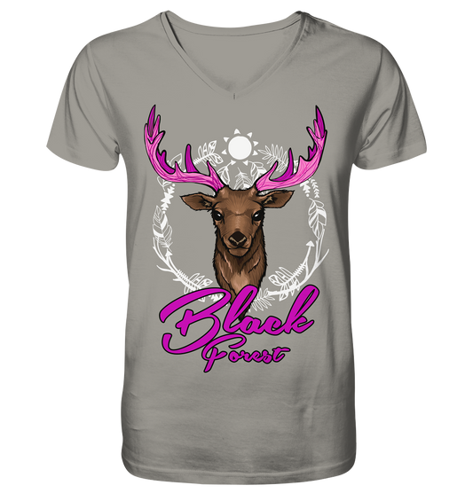 Black Forest Hirsch | Organic T-Shirt V-Neck