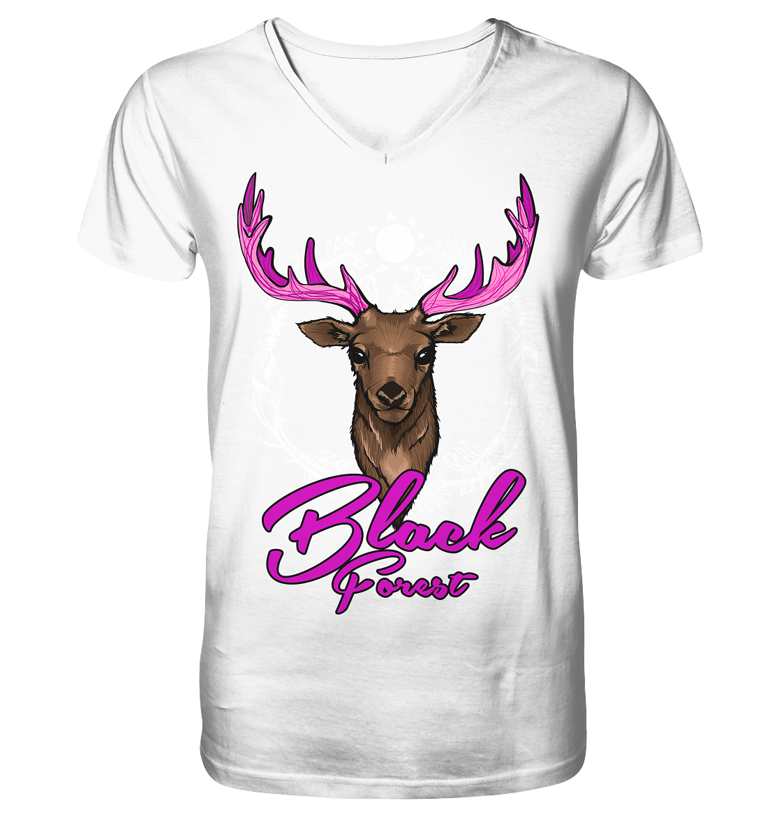 Black Forest Hirsch | Organic T-Shirt V-Neck