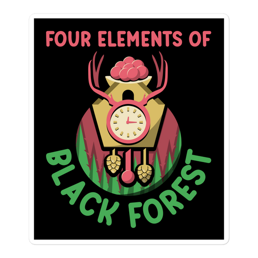 Four Elements Of Black Forest | Aufkleber